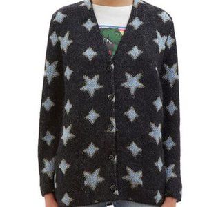 SAINT LAURENT MOHAIR STAR SWEATER SZ M